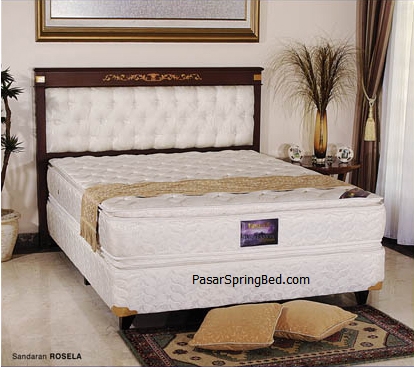 UNILAND Double Pillow Top - Headboard Rosella Spring Bed - toko springbed jual springbed harga springbed murah dijual springbed